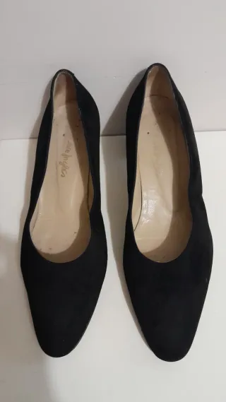 Zapatos de ante negro