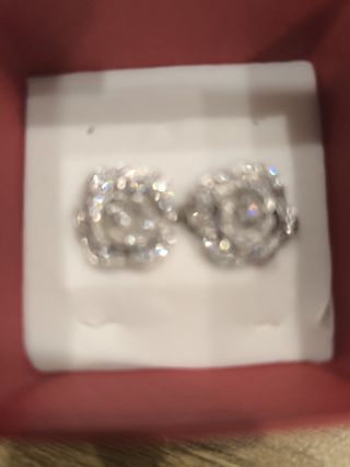 Pendientes Plata Diamantes 