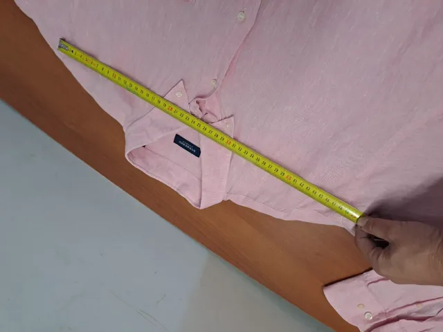 Camisa Burberry Manga Larga Rosa Hombre