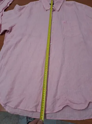 Camisa Burberry Manga Larga Rosa Hombre