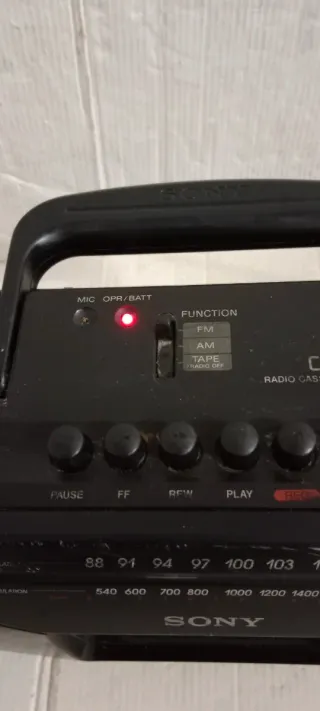 Radio Cassette Sony CFS-204 Negra