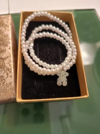 Gargantilla perlas mini oso Tous