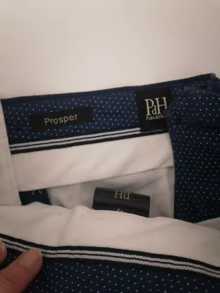 Pantalón Pedro del Hierro azul hombre 100% algodón