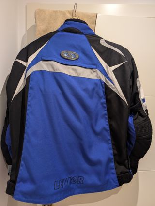 Cazadora Moto Levior Azul y Negra