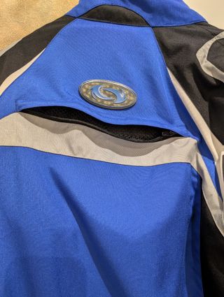 Cazadora Moto Levior Azul y Negra