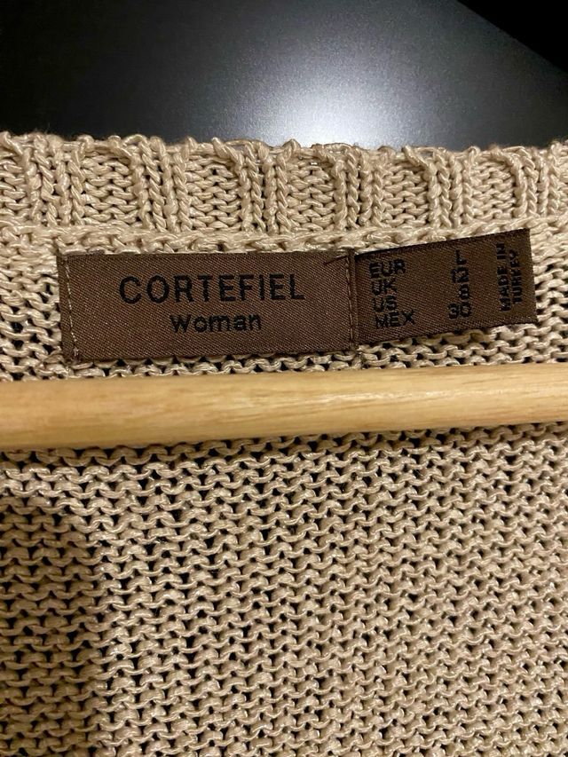 Jersey Cortefiel Mujer Talla Única Beige