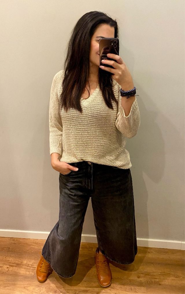 Jersey Cortefiel Mujer Talla Única Beige