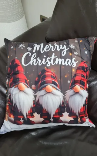 Cuscino Natalizio Gnomi Tartan