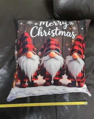 Cuscino Natalizio Gnomi Tartan