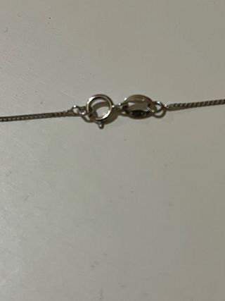 Collana argento con ciondolo zircone. argento 925