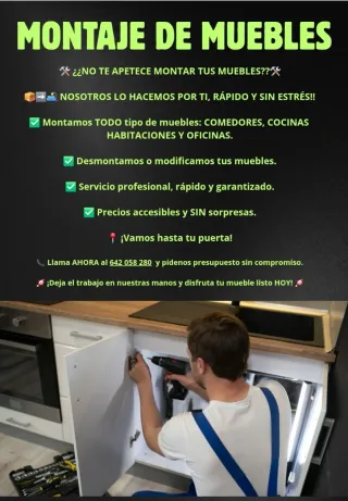 Montaje de muebles profesional