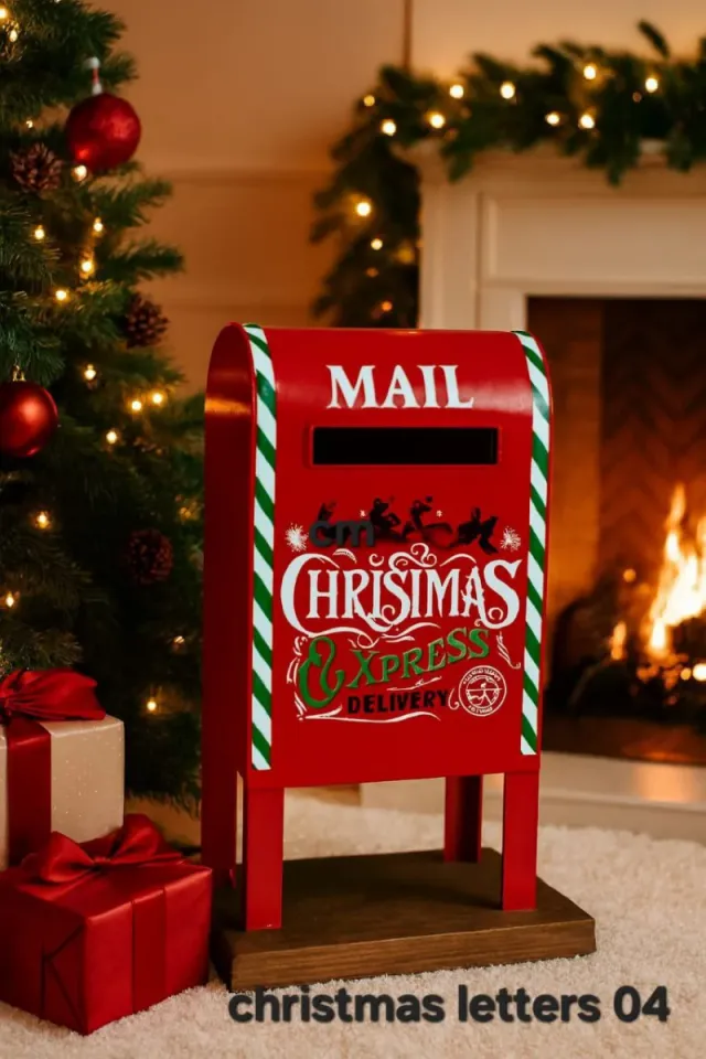 Cassetta postale rossa Natale