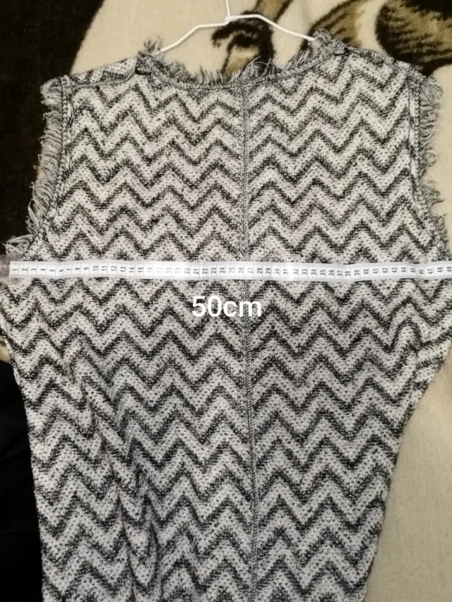 Vestido largo invierno zig-zag