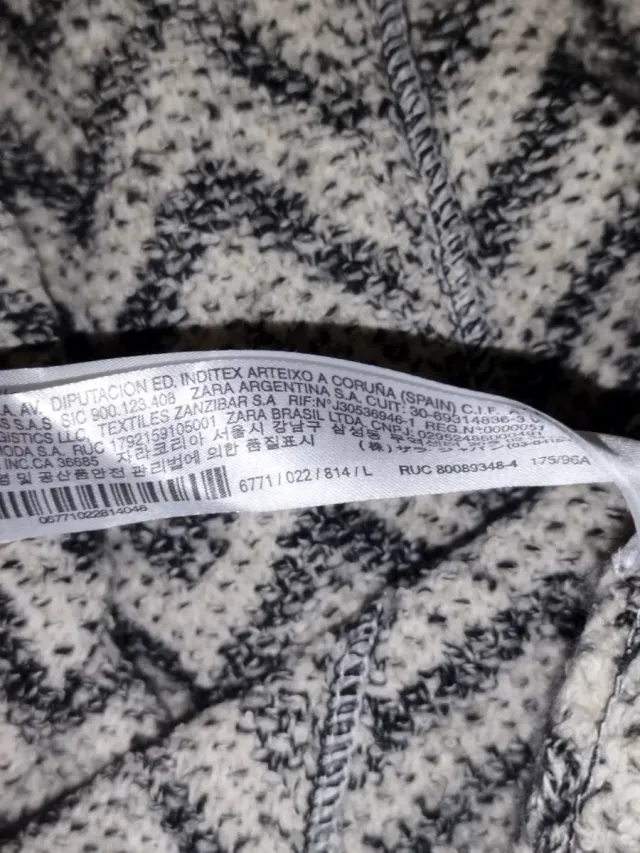 Vestido largo invierno zig-zag