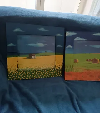 Quadro natura colori vivaci 43x40