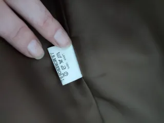 Abrigo largo de lana marrón