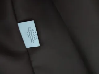 Abrigo largo de lana marrón