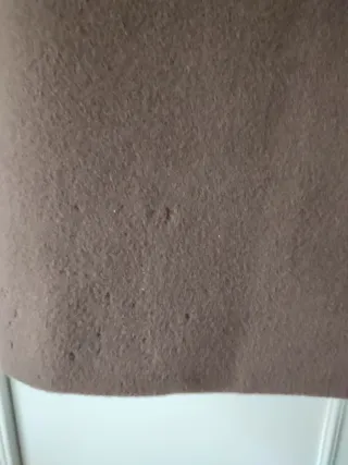 Abrigo largo de lana marrón