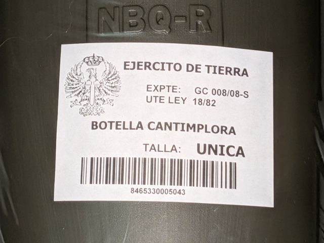 Cantimplora Militar NBQ-R Ejército de Tierra-Nueva