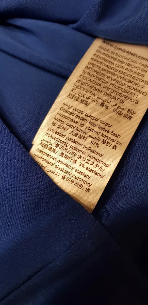 Camisa Calvin Klein Azul Rey Talla M