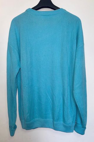 LACOSTE JERSEY OVERSIZE VINTG HOMBRE MUJER XL TURQ