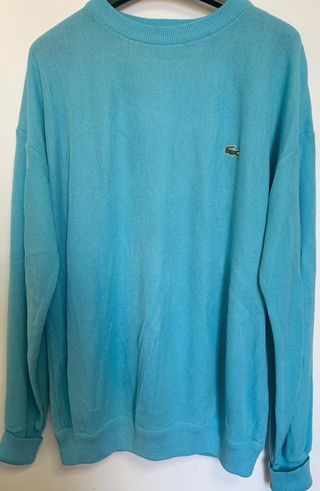 LACOSTE JERSEY OVERSIZE VINTG HOMBRE MUJER XL TURQ
