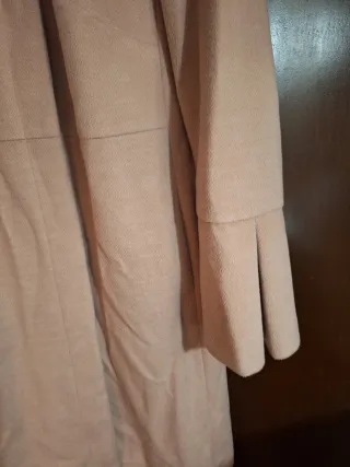 Cappotto donna rosa cipria con fiocco