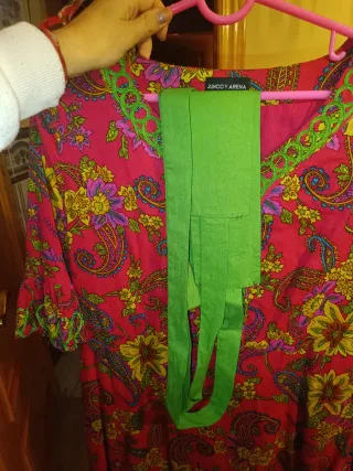 Vestido kimono fiesta estampado