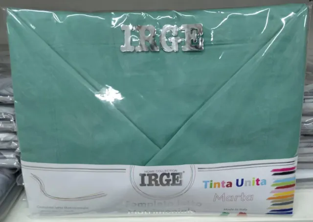 Completo Lenzuola Matrimoniali IRGE Azzurro