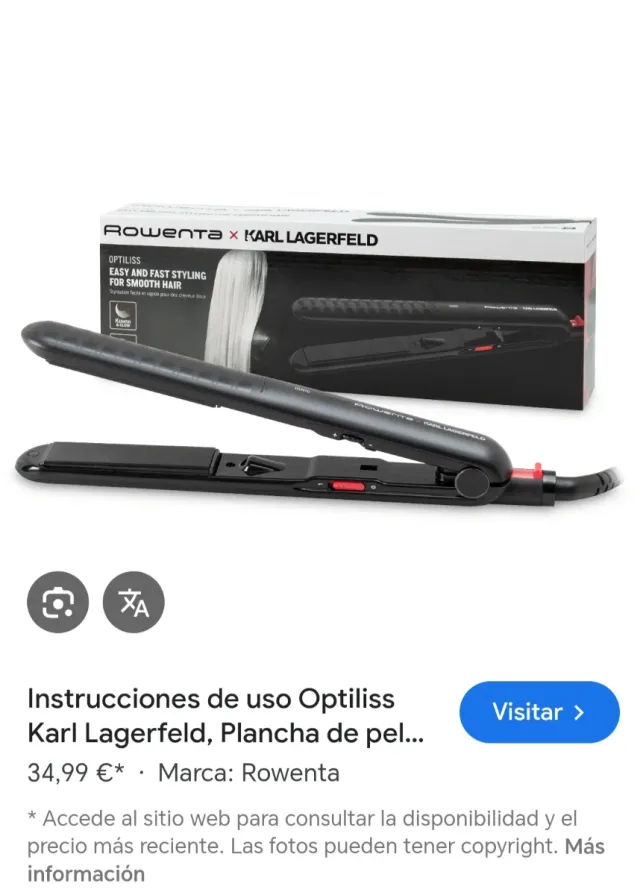 Plancha de pelo Rowenta