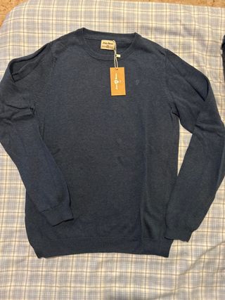 Jersey Álvaro Moreno Azul Talla 13/14 con etiqueta