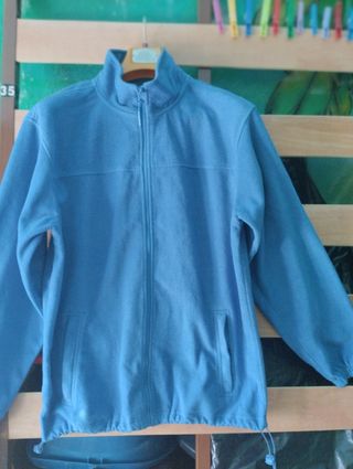 Polar azul T XL con cremallera