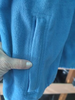 Polar azul T XL con cremallera