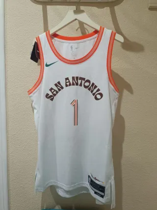 Camiseta Nike San Antonio Spurs Wembanyama #1