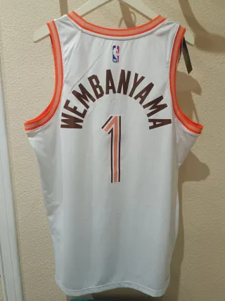 Camiseta Nike San Antonio Spurs Wembanyama #1