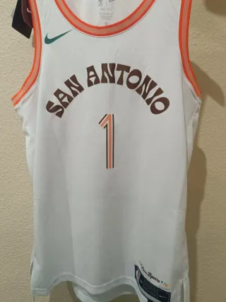 Camiseta Nike San Antonio Spurs Wembanyama #1