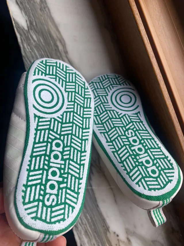 Adidas Scarpe Bianche con Lacci scarpe culla