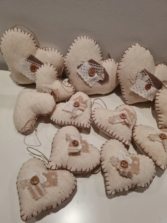 Adornos Corazón Hechos a Mano