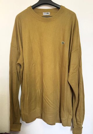 LACOSTE JERSEY VINTAGE HOMBRE MUJER XL MOSTAZA