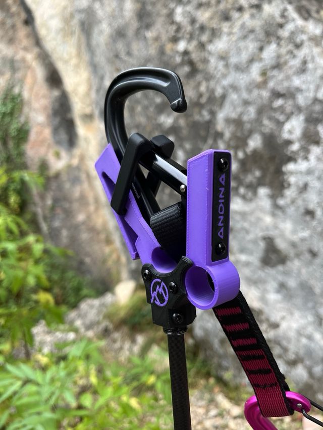 Pertiga escalada - caña chapar escalada - Morada