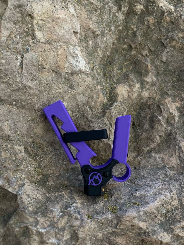 Pertiga escalada - caña chapar escalada - Morada