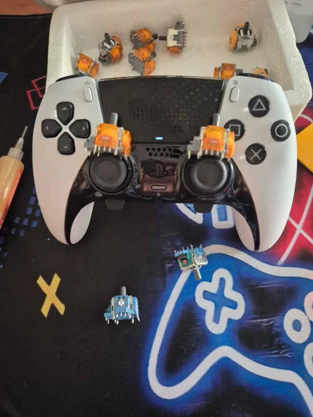 Reparación mando Edge ps5 sticks TMR de carbono ma