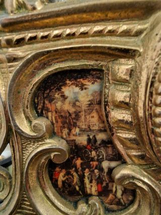 Reloj Antiguo Dorado Estilo Napoleón III