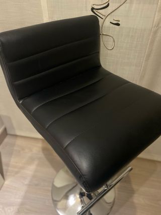 Lote 2 taburetes cocina negros