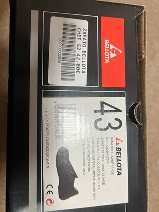 Zapatos de seguridad Bellota Talla 43