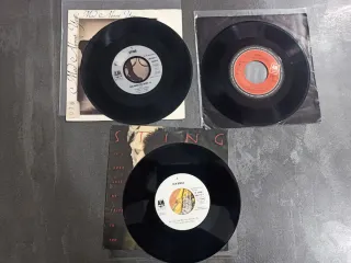 STING: lote 10 vinilos single