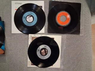 STING: lote 9 vinilos single