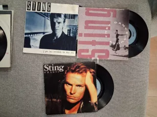 STING: lote 9 vinilos single