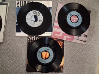 STING: lote 9 vinilos single