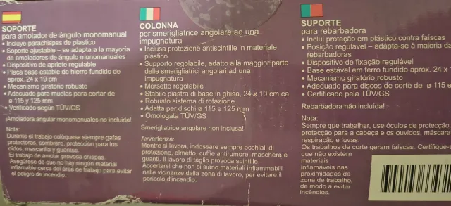 Colonna per smerigliatrice angolare